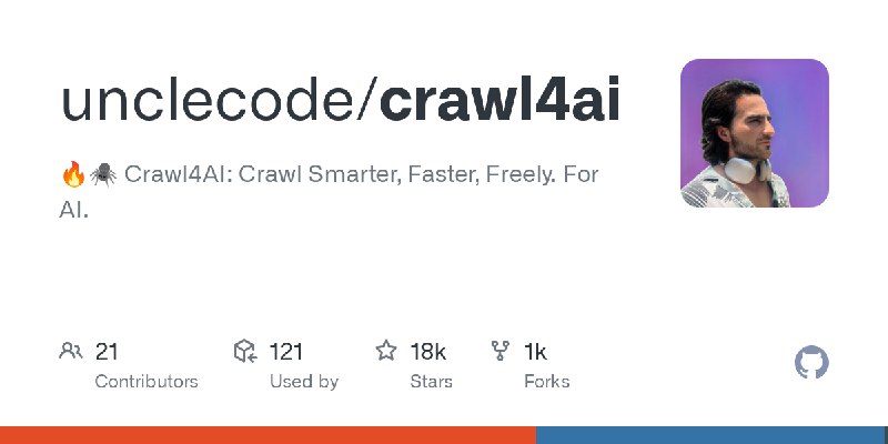 GitHub - unclecode/crawl4ai: 🔥🕷️ Crawl4AI: Crawl Smarter, Faster, Freely. For AI.