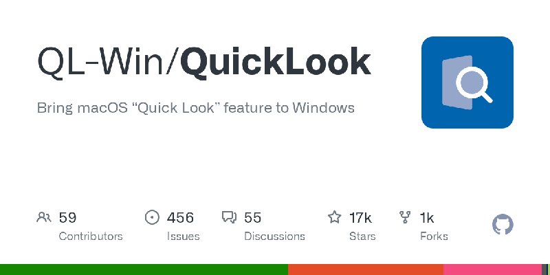 GitHub - QL-Win/QuickLook: Bring macOS “Quick Look” feature to Windows