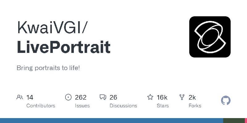 GitHub - KwaiVGI/LivePortrait: Bring portraits to life!