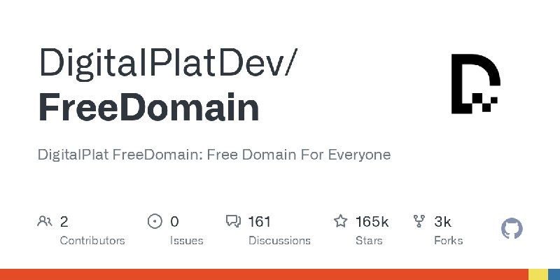 GitHub - DigitalPlatDev/FreeDomain: DigitalPlat FreeDomain: Free Domain For Everyone