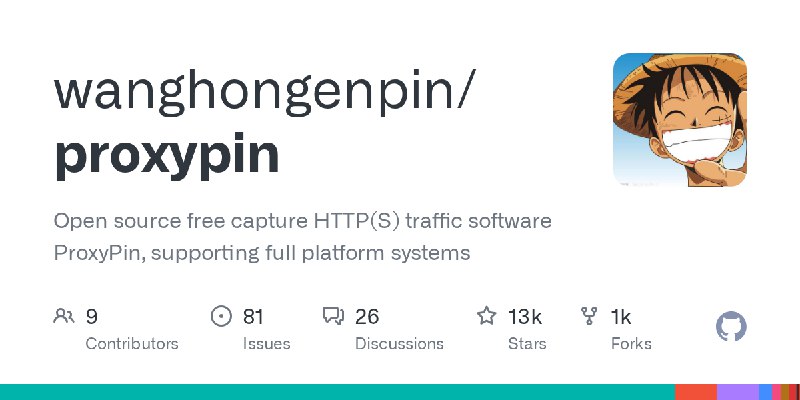 GitHub - wanghongenpin/proxypin: Open source free capture HTTP(S) traffic  software ProxyPin, supporting full platform systems