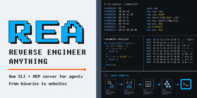 GitHub - morluto/rea: Reverse engineer anything with agents, from app behavior down to native binaries.