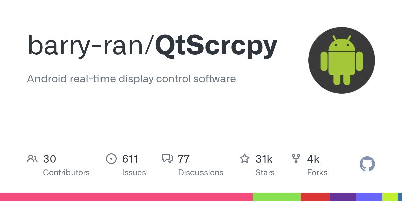 GitHub - barry-ran/QtScrcpy: Android real-time display control software